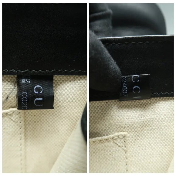 100% Authentic GUCCI Peony Black Pearly Leather Shoulder Bag 615-121424 - Picture 11 of 12